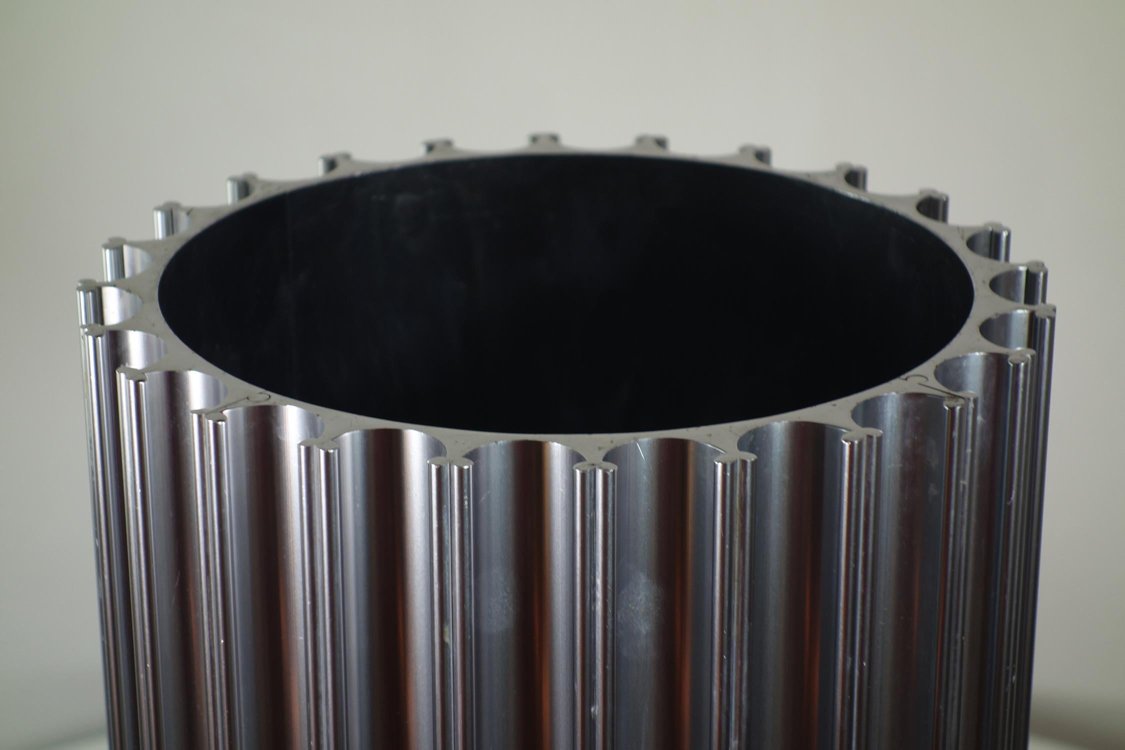 1970 Ronchetti Porro Italian Space Age Design Steel Umbrella Stand For Sale 1