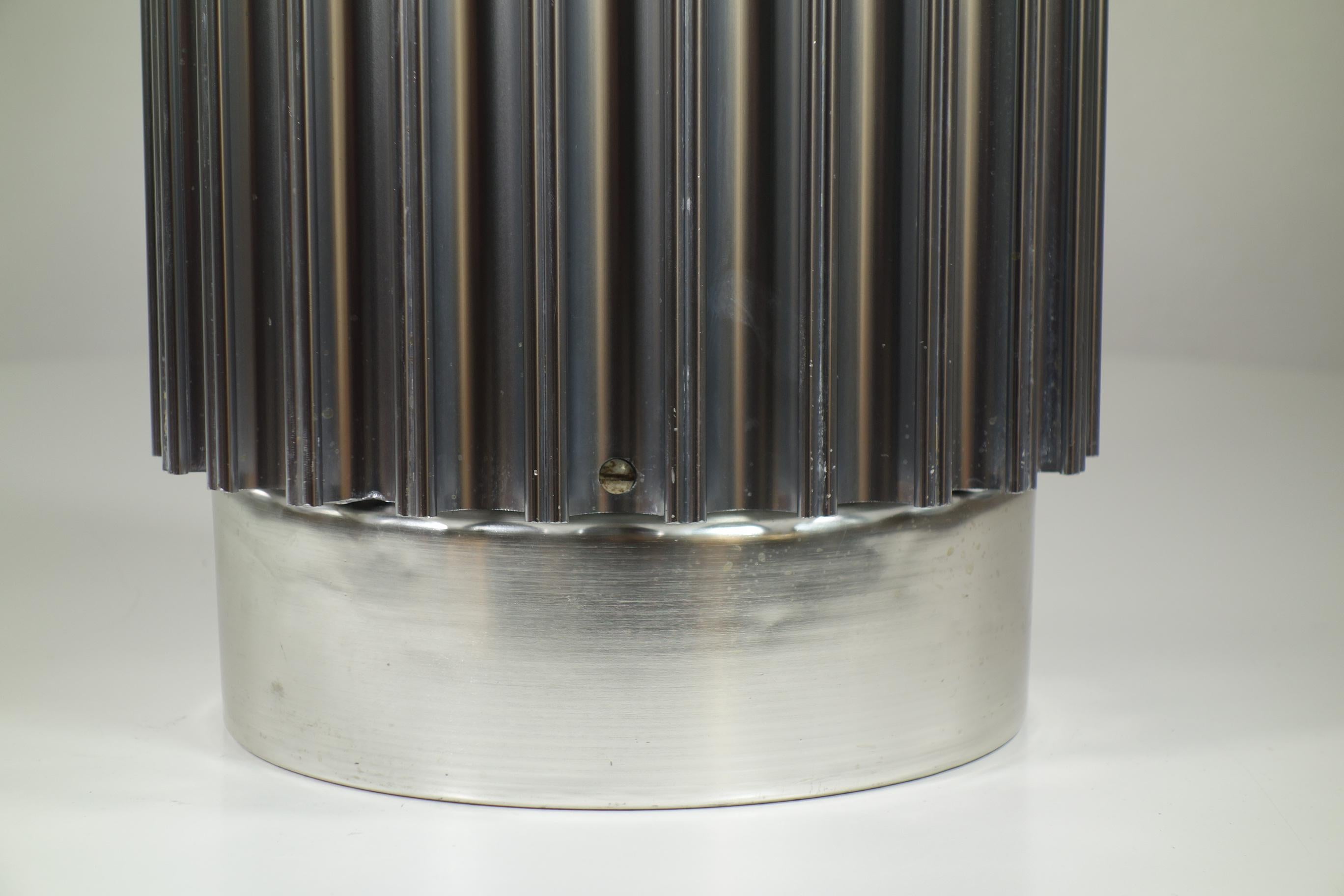 1970 Ronchetti Porro Italian Space Age Design Steel Umbrella Stand For Sale 3