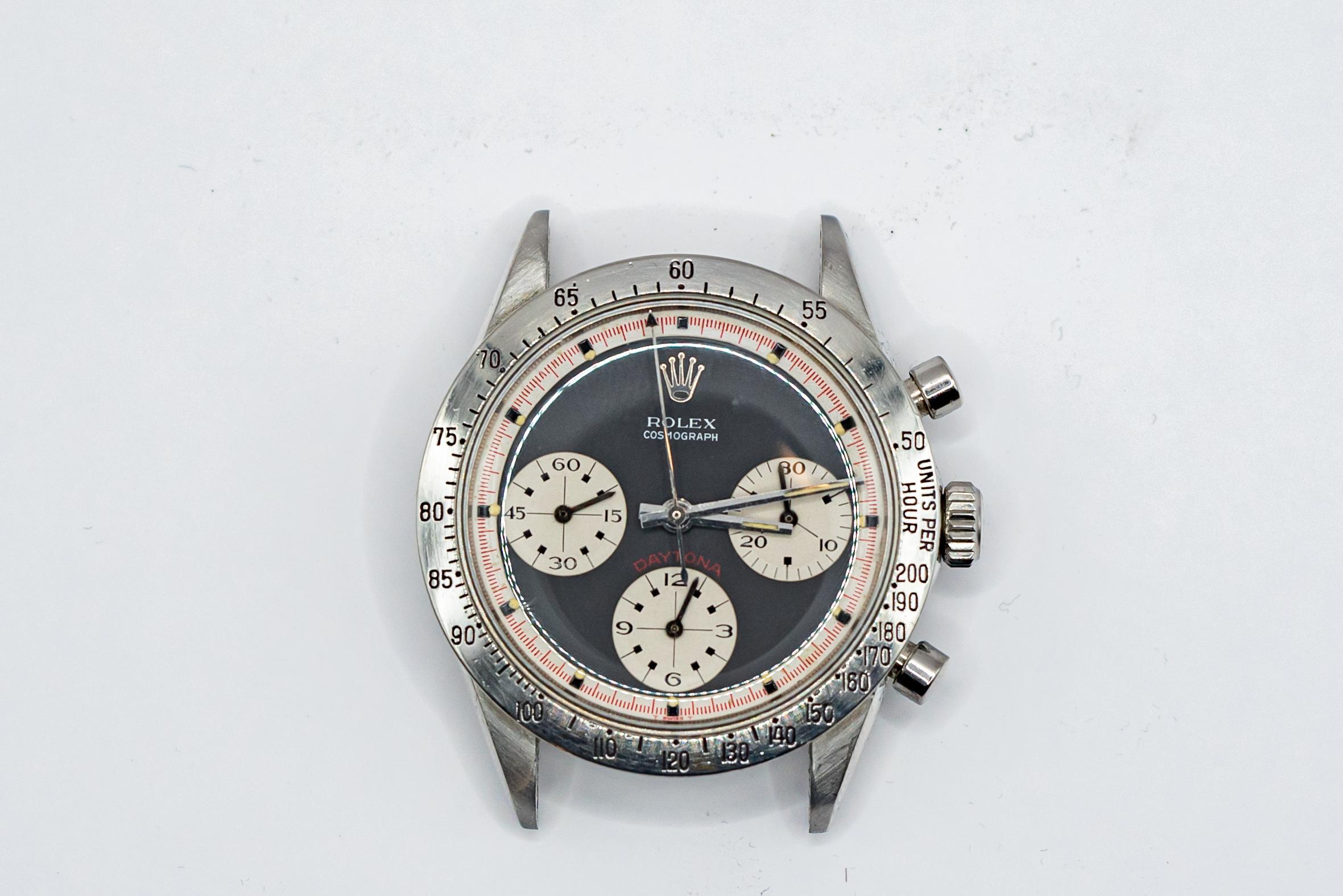 Fabulous, rare and extremely sought after Rolex Daytona
Iconic Paul Newman dial
Reference 6262
Year 1970
Caliber 727
Case number 2526XXX
Splendid conditions of dial (extremely rare to find it so beautiful)
The watch has always belonged to the same