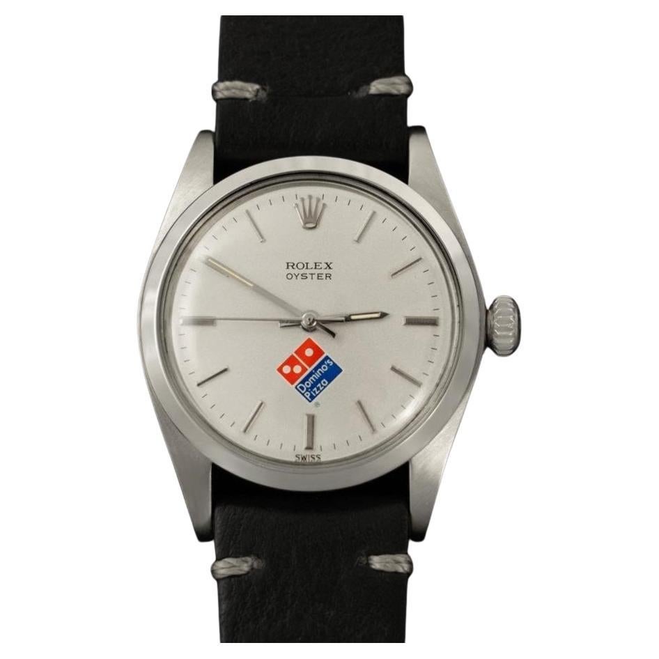 1970 Rolex Oyster Precision Classic Vintage Hommes Domino's Pizza Montre - SS en vente