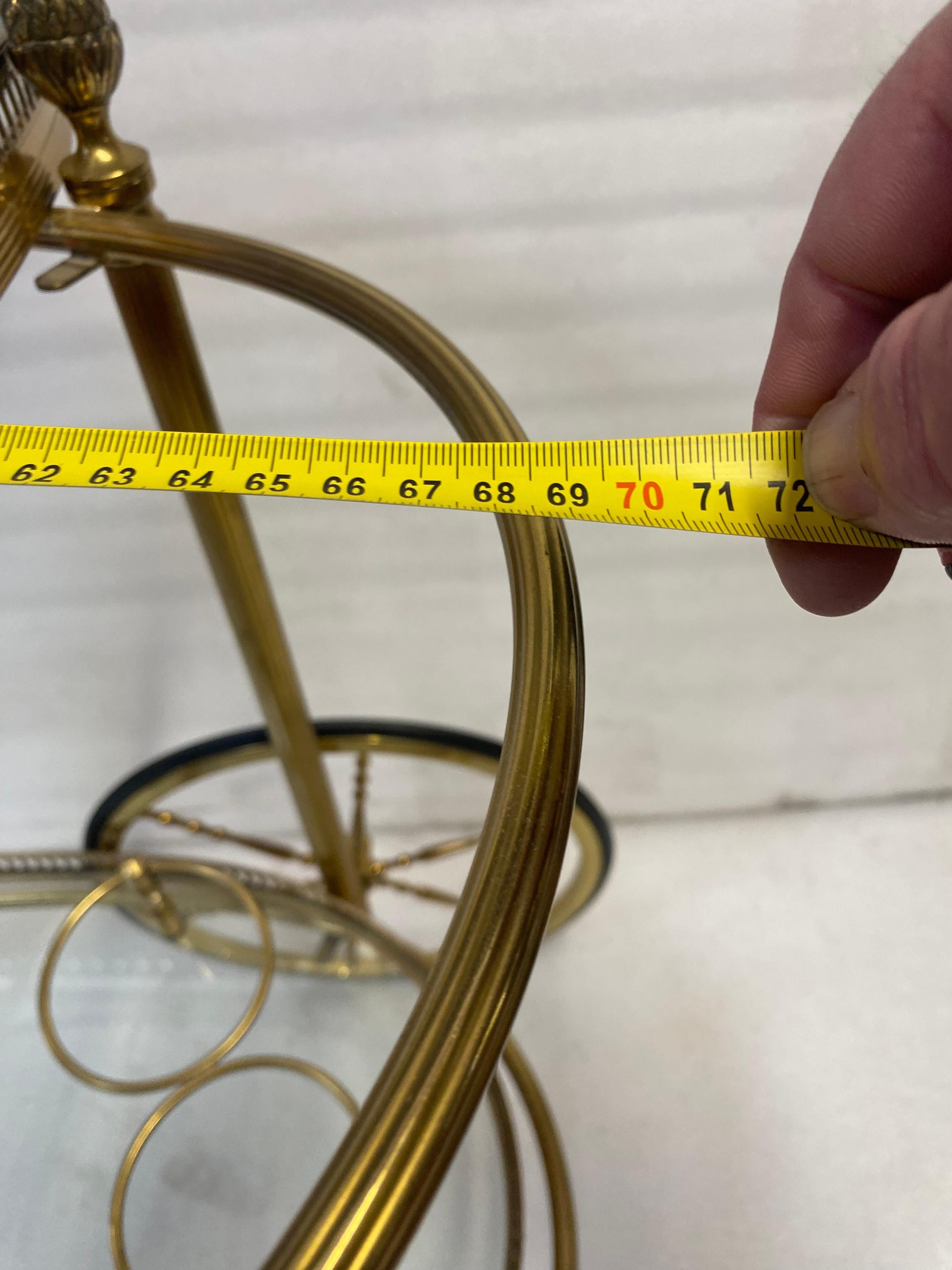 1970′ Barra Rodante O Carro En Bronce Dorado Atribuido A Maison Bagués en venta 4