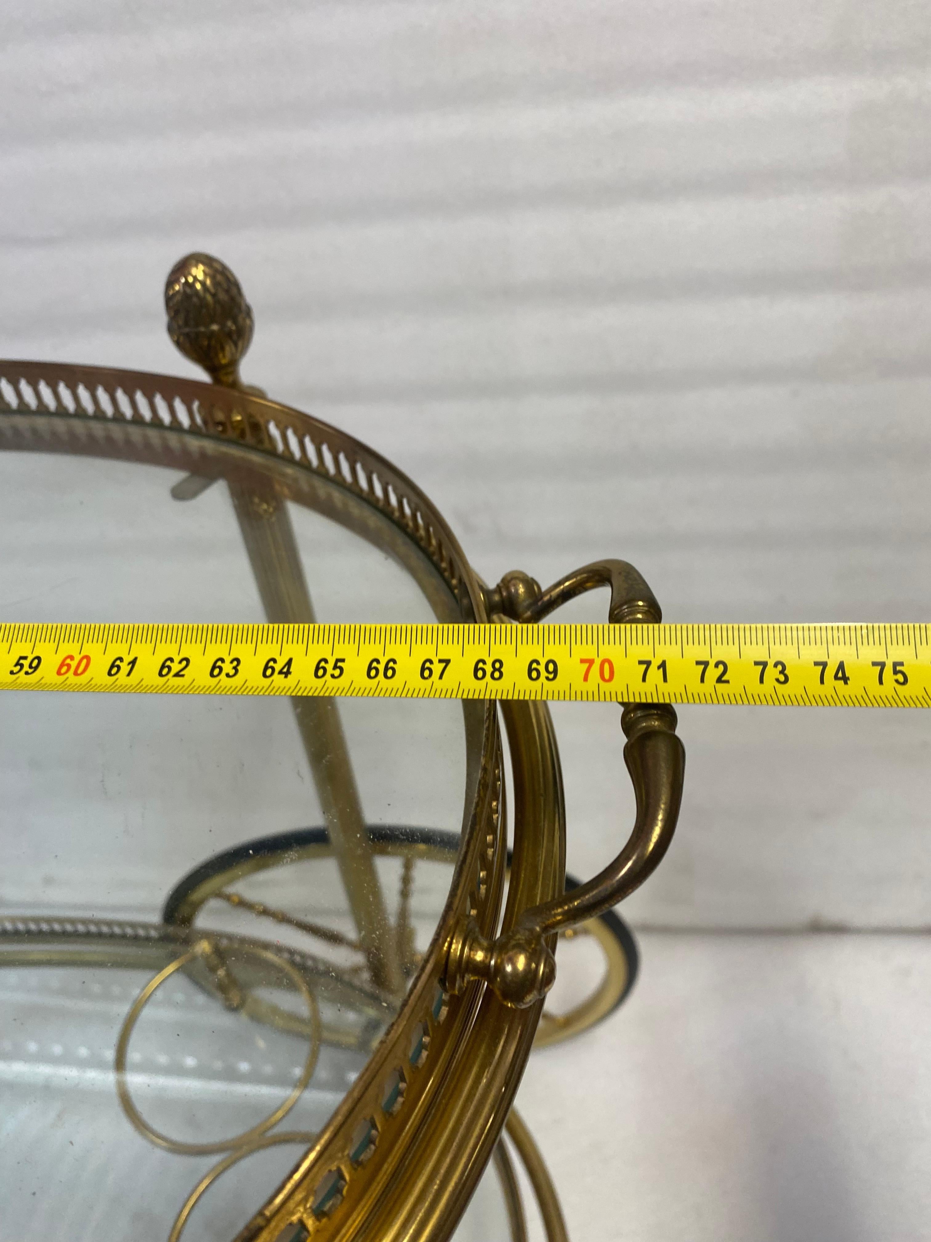 1970′ Barra Rodante O Carro En Bronce Dorado Atribuido A Maison Bagués en venta 5