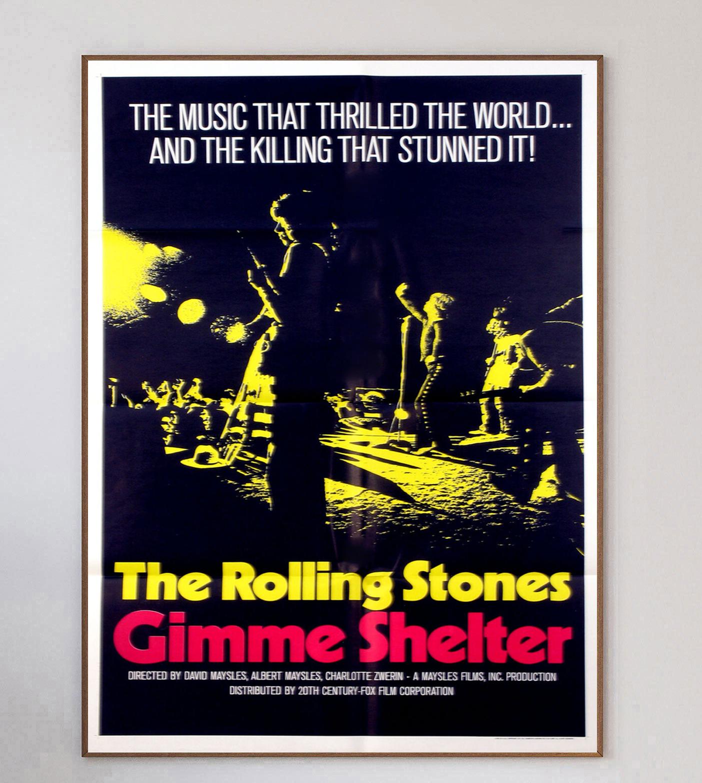 Conçu comme un documentaire sur les dernières semaines de la tournée des Rolling Stones aux États-Unis en 1969, 