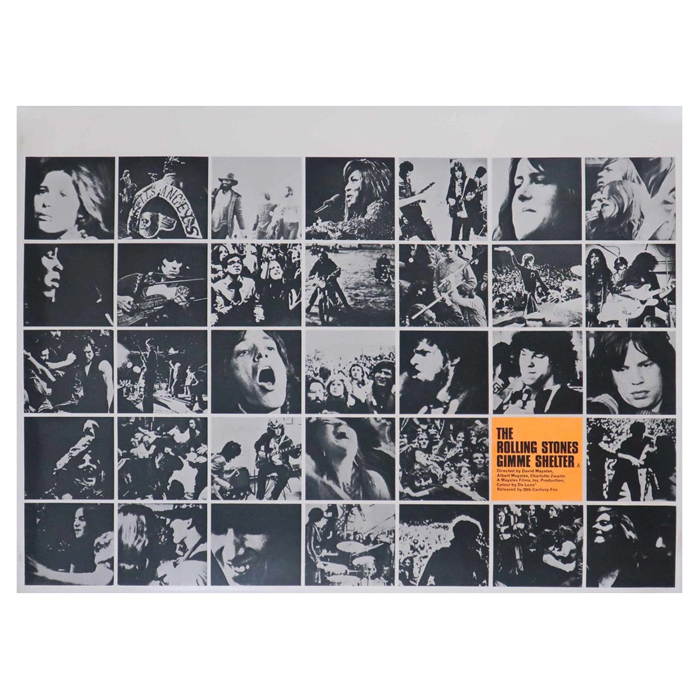 1970 Rolling Stones - Gimme Shelter Original Vintage Poster