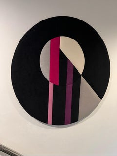 1970 Ron Brejtfus Ultrasuede Abstract Art