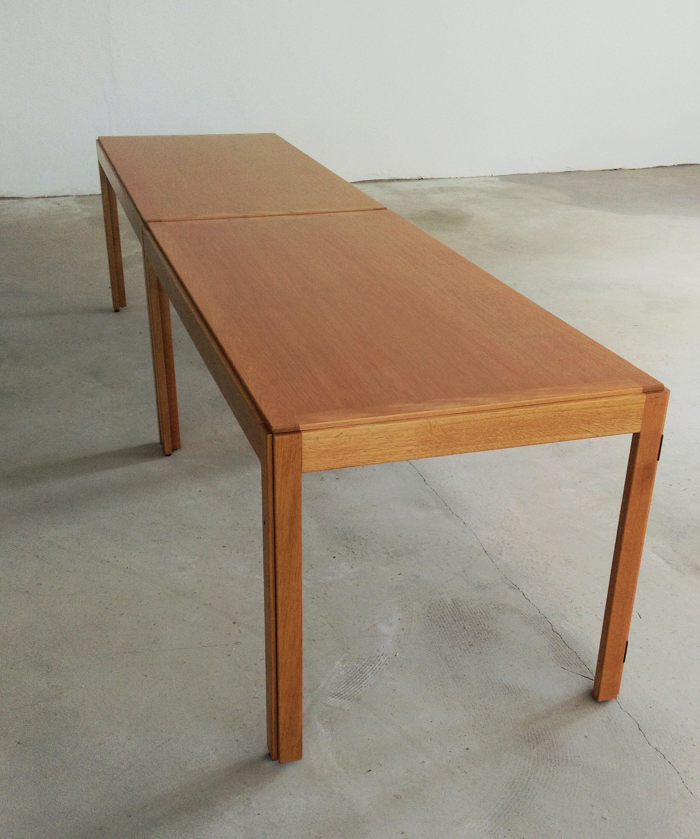 Late 20th Century 1970s Borge Mogensen Refinished Folding Conference / Dining Tables in Oak For Sale