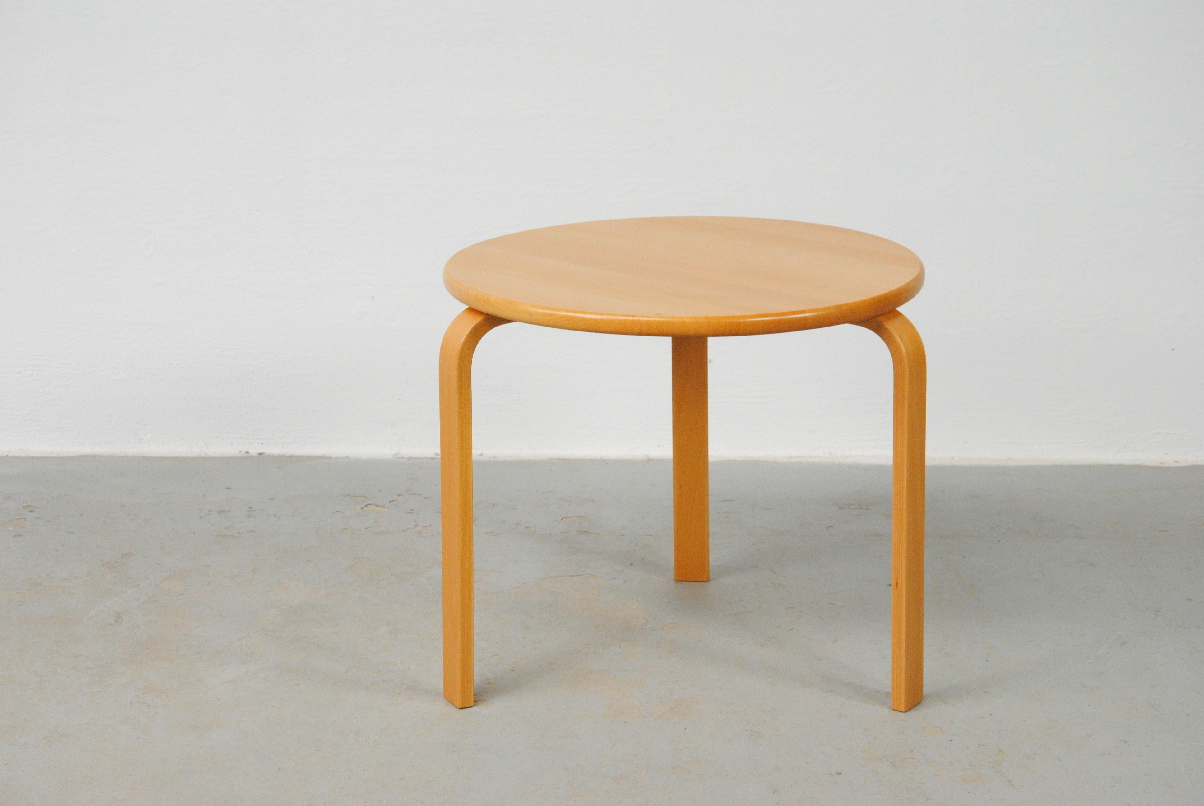 1970´s Fully Restored Danish Bent Silberg Beech Side- and Stacking Tables 

The sidetables feature a simple clean design with their round tabletops and bended organic shaped legs designed to enable the tables to be stacked on top of each other.

The