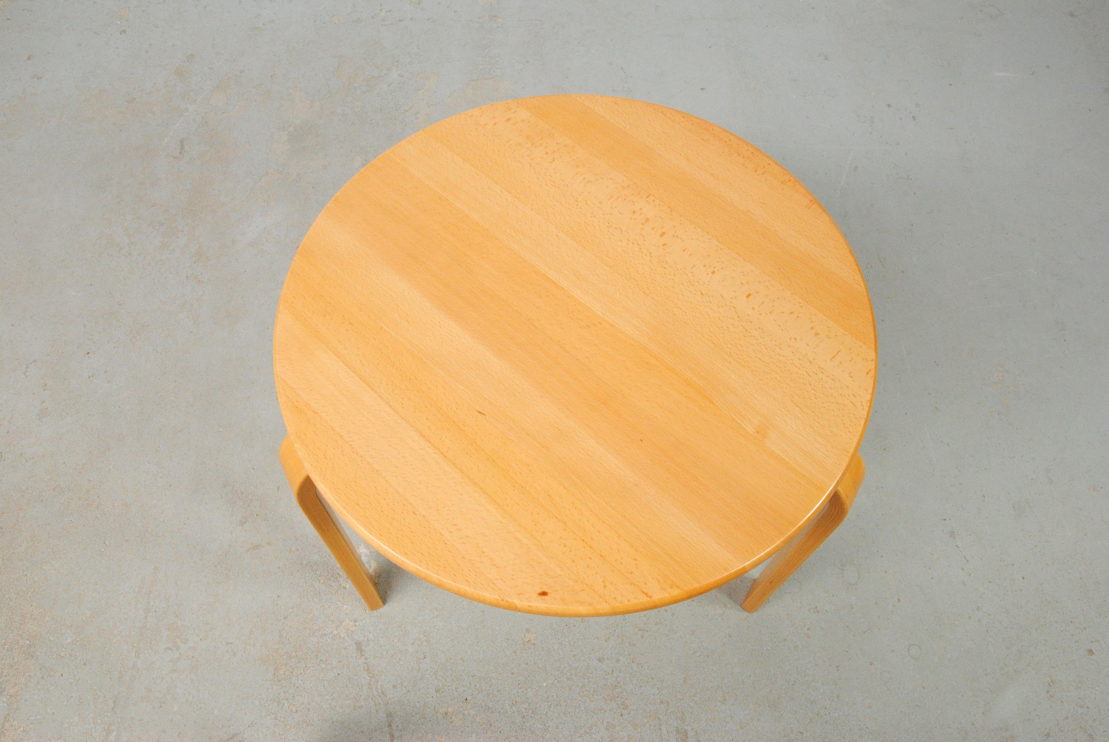 Late 20th Century 1970´s Fully Restored Danish Bent Silberg Stackable Beech Side Tables  For Sale