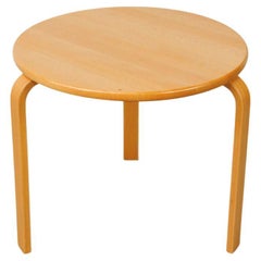 1970´s Fully Restored Danish Bent Silberg Stackable Beech Side Tables