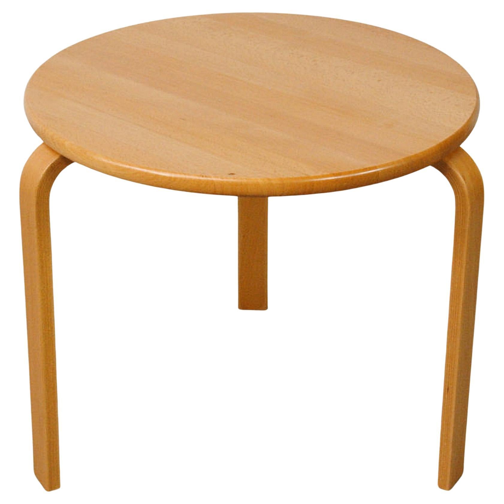 1970´s Fully Restored Danish Bent Silberg Stackable Beech Side Tables