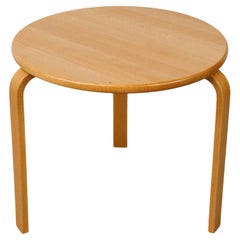 1970´s Fully Restored Danish Bent Silberg Stackable Beech Side Tables