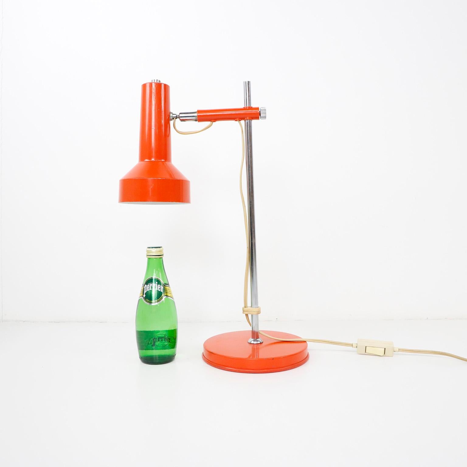 Nord-américain Lampe de bureau en métal des années 1970 en vente