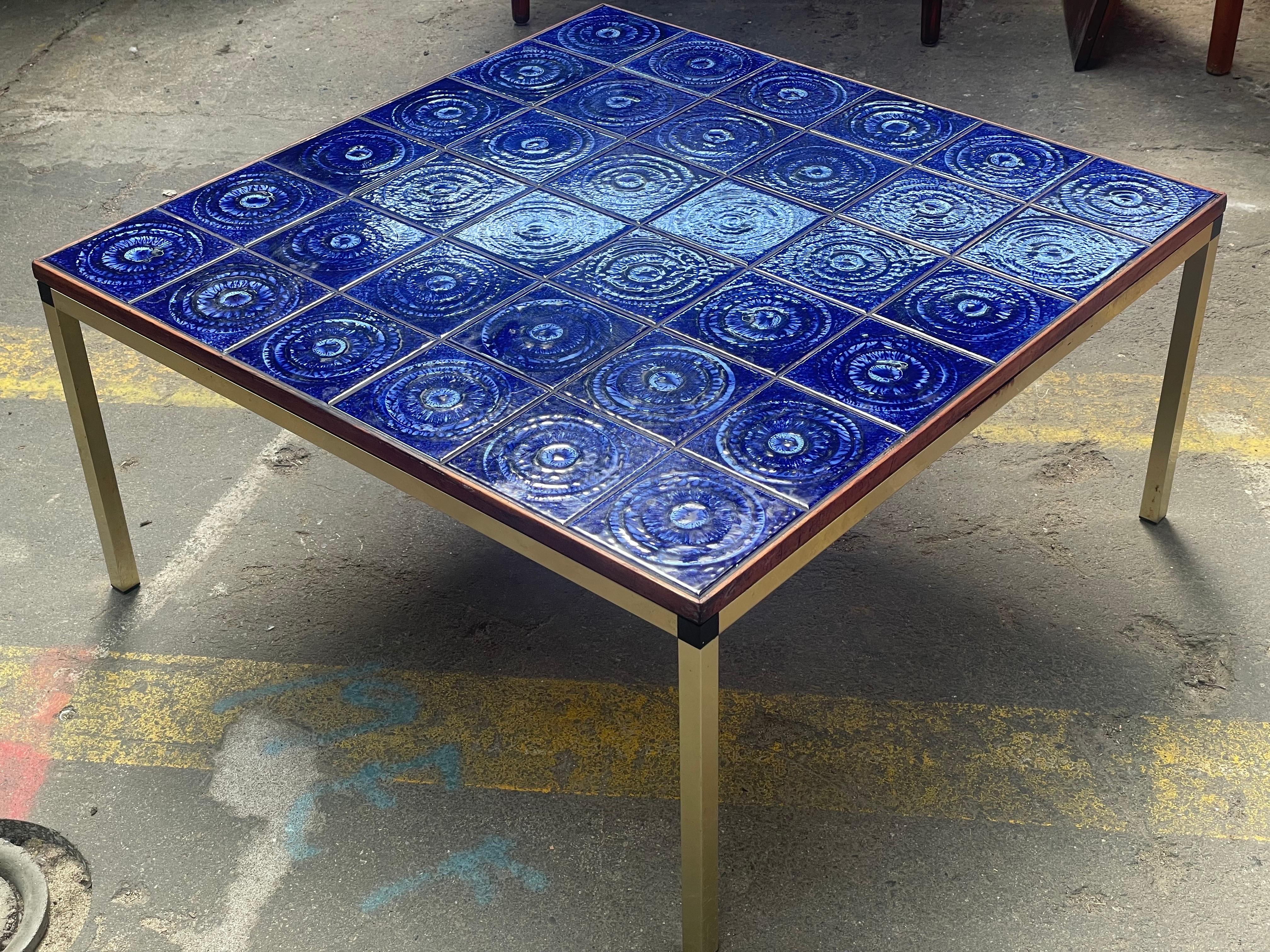 1970´s mid-century modern Danish ceramic table For Sale 4