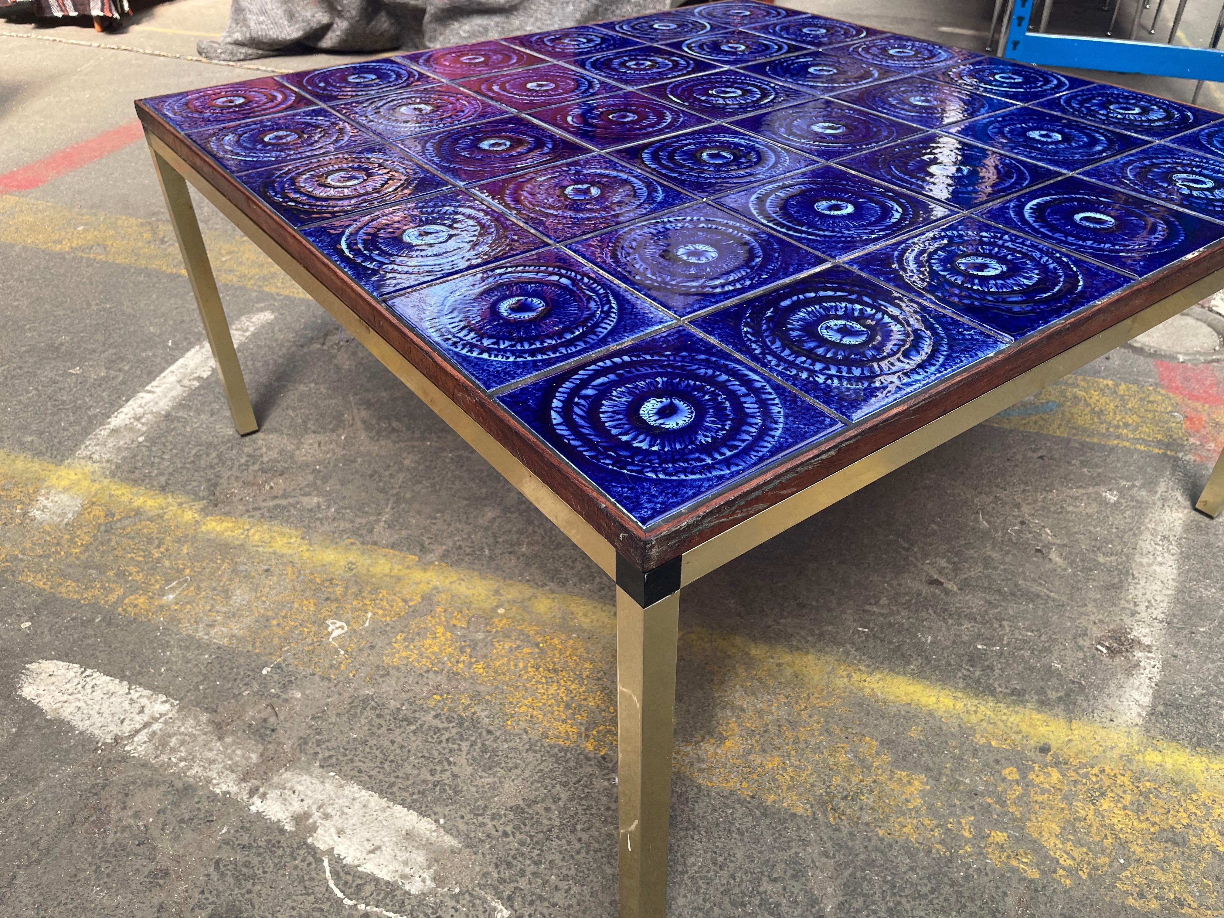 1970´s mid-century modern Danish ceramic table For Sale 5