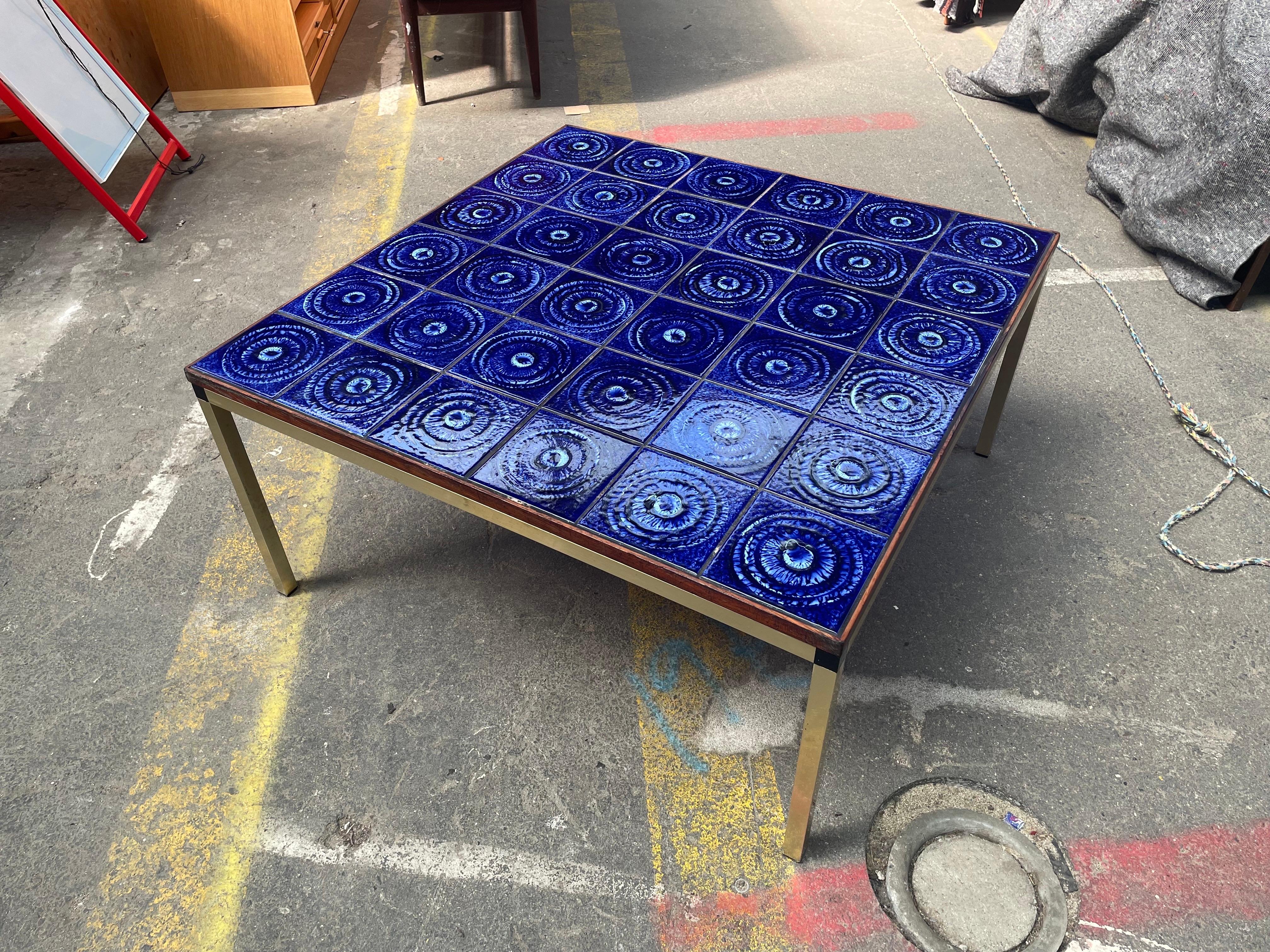 1970´s mid-century modern Danish ceramic table For Sale 1