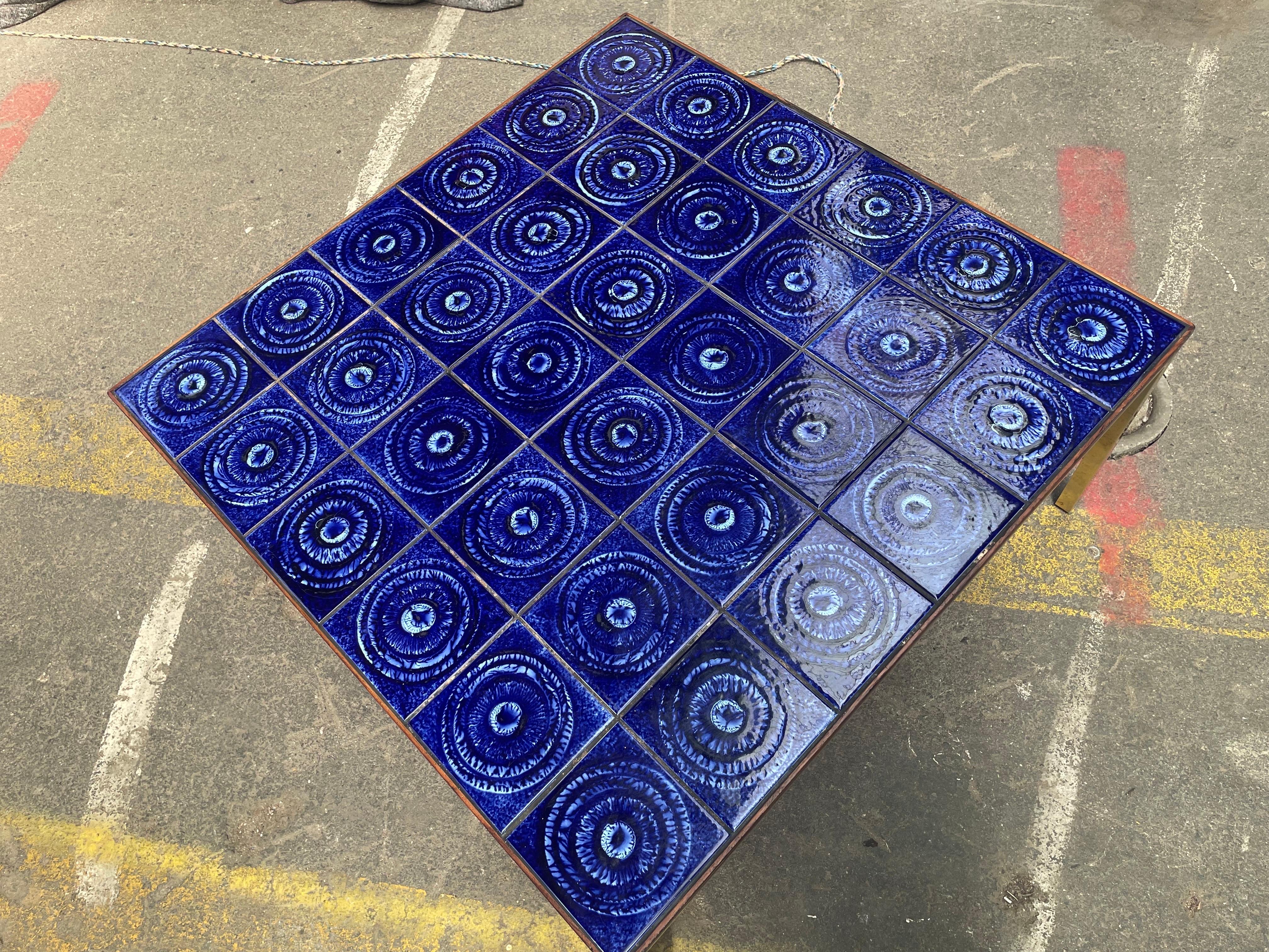 Mesa de cerámica danesa moderna de mediados de siglo de 1970 en venta 1