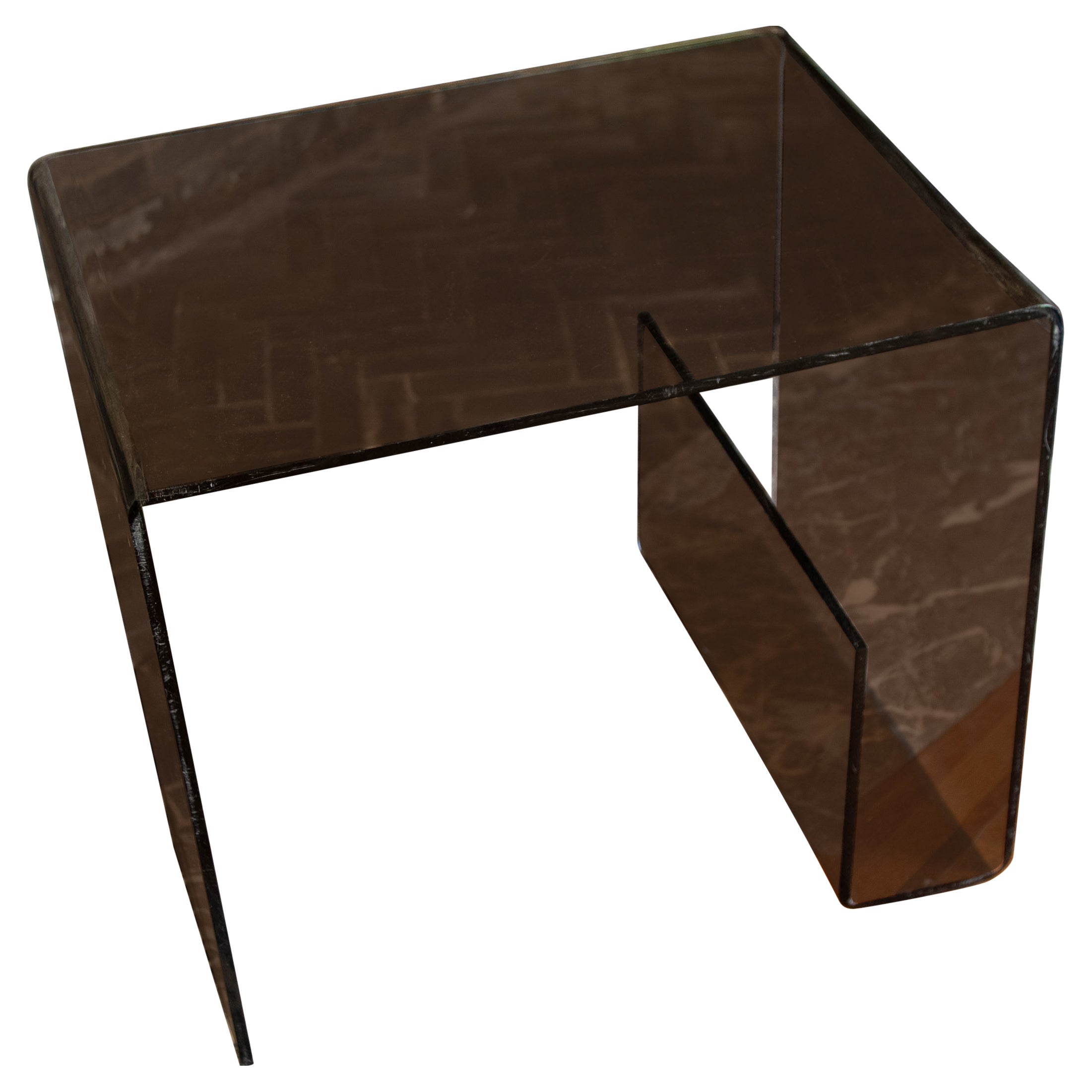 1970 s Beistelltisch aus Plexiglas, hergestellt von Roche Bobois