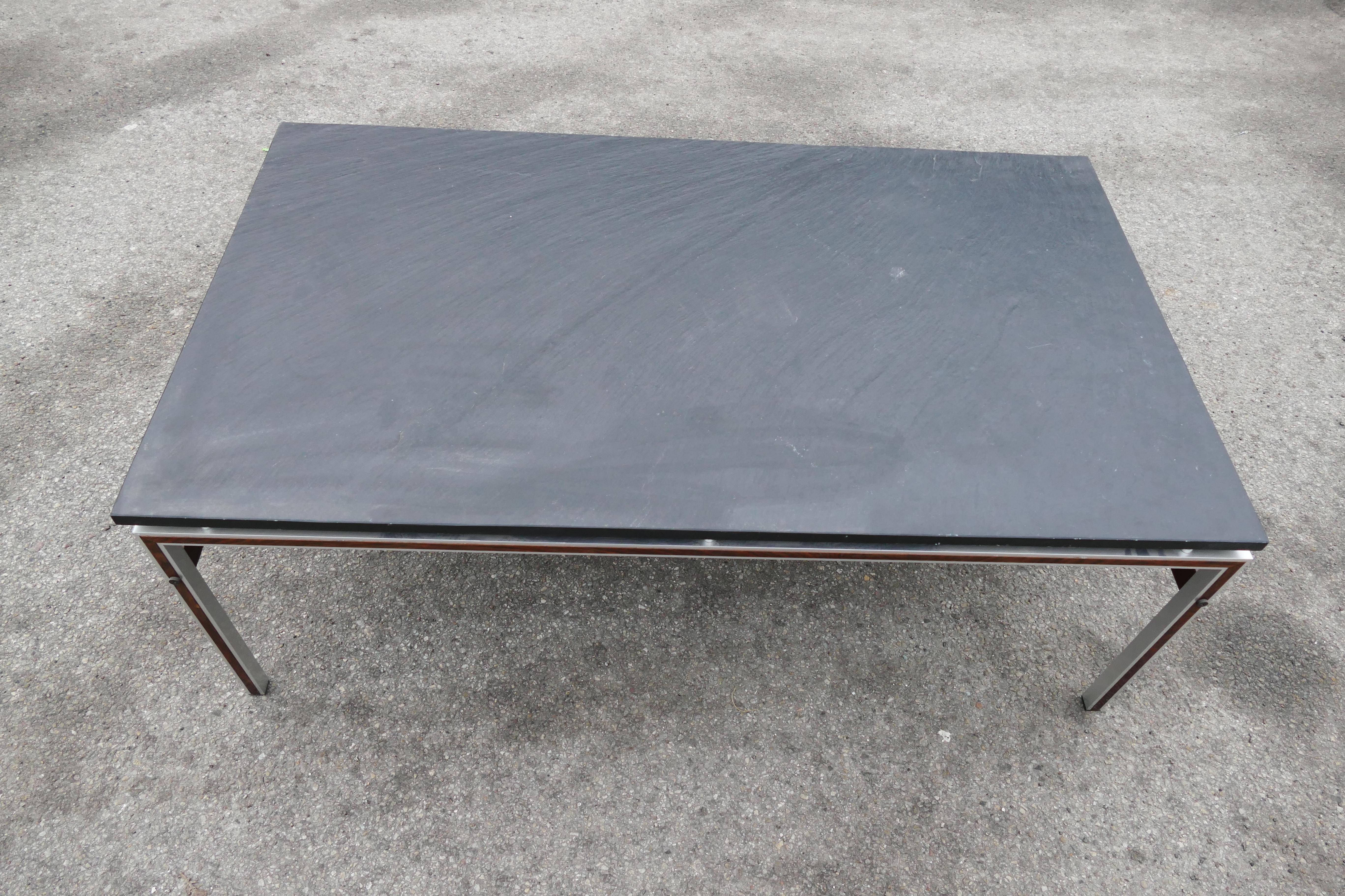 1970s Slate Table with Unique Features In Good Condition In Copenhagen, DK
