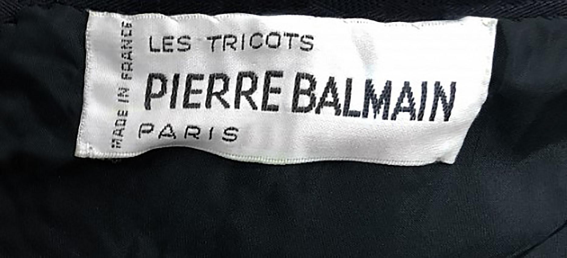1970- s VINAGE PIERRE BALMAIN BROCADE DRESS Sz S 1