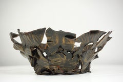 1970 Salvino Marsura style Brutalist Sculpture Irone Bowl