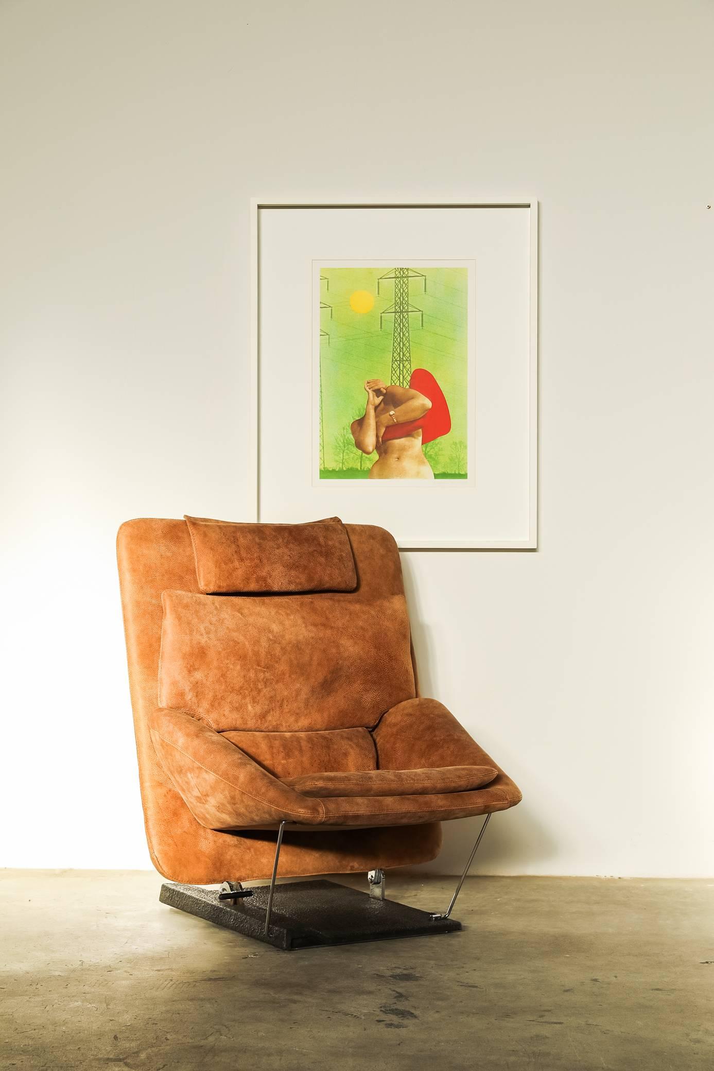 20th Century 1970 Saporiti Lounge Chair