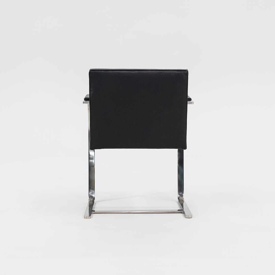 1970 Set di quattro poltrone da pranzo Knoll Flat Bar Brno di Mies van der Rohe in vendita 2