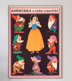 1970 Snow White and the Seven Dwarfs (Czech) Original Vintage Poster