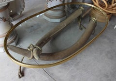 1970 Spanish Italo Valenti Bronze Faux Elephant Tusk Table