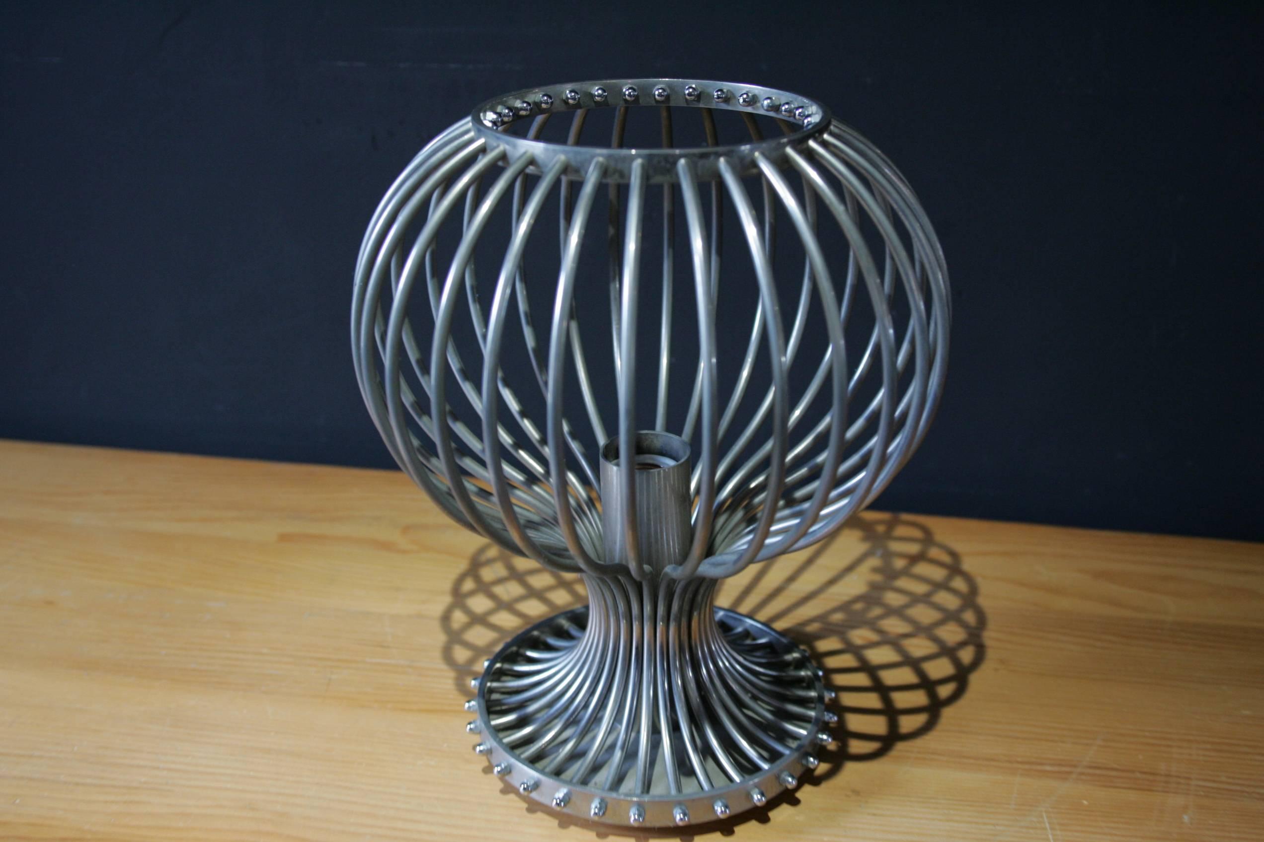 Late 20th Century 1970 Steel Table Lamp For Sale