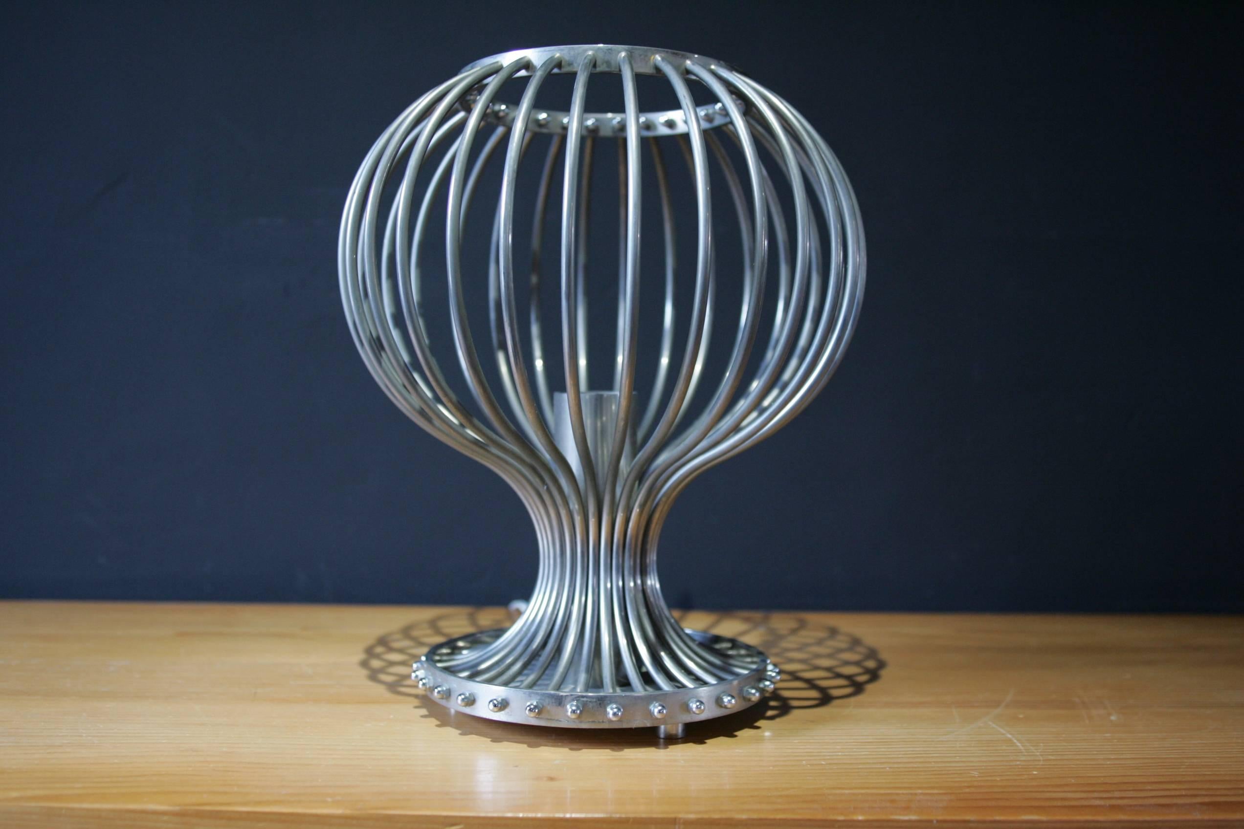 1970 Steel Table Lamp For Sale 2