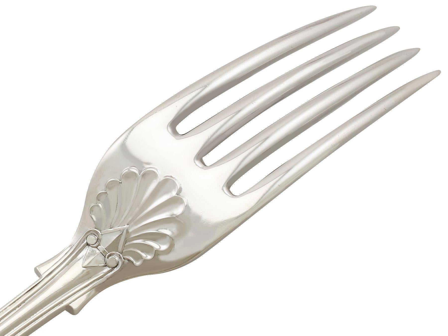 1970 Sterling Silver Canteen of Cutlery for Eight Persons 12