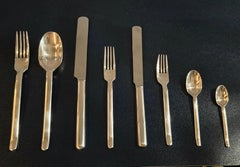 1970 Sterling silver cutlery set designed by Antonio Piva and San Lorenzo
