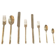 1970 Sterling silver cutlery set designed by Antonio Piva and San Lorenzo