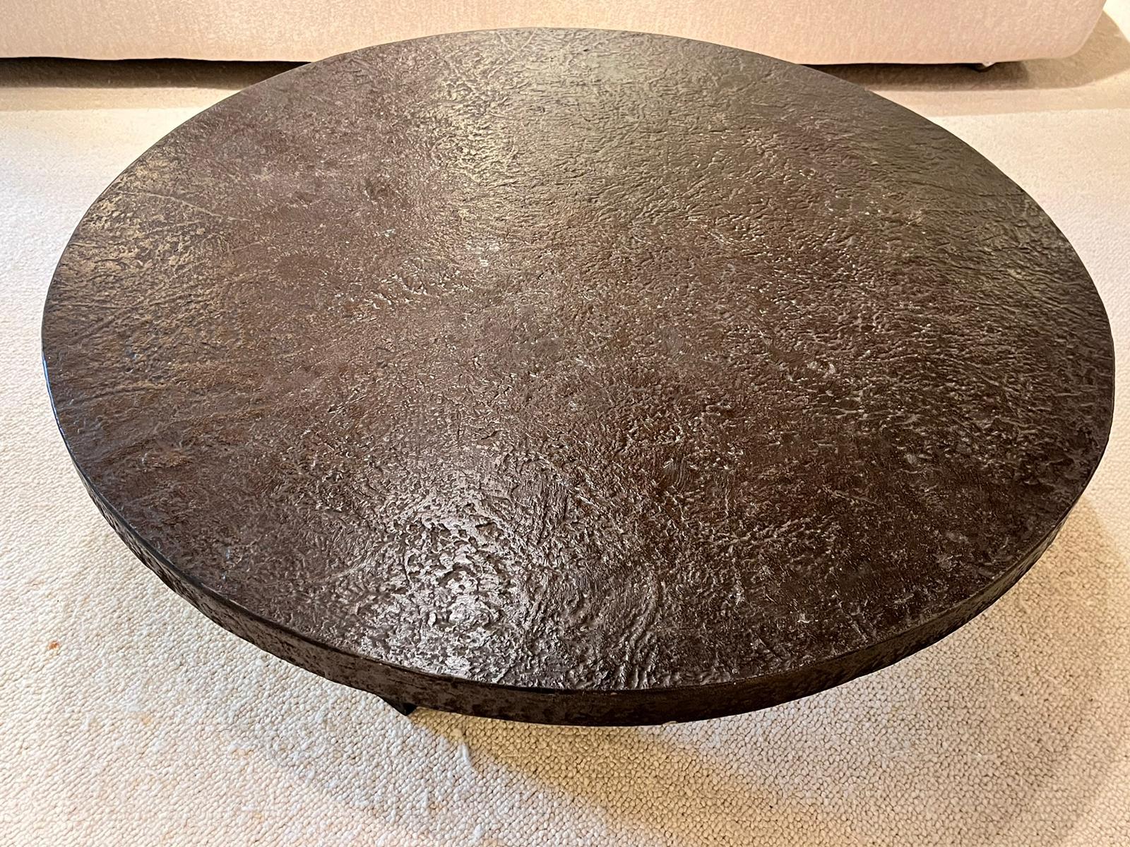 Late 20th Century 1970 Stone and Resin Table  For Sale