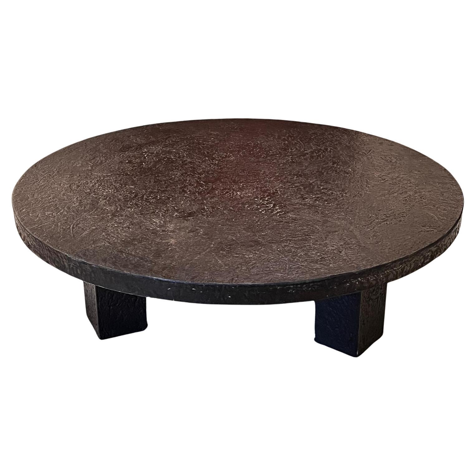 1970 Stone and Resin Table  For Sale