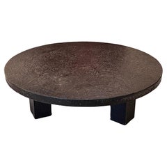 Vintage 1970 Stone and Resin Table 