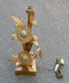 1970 Sunflower Lamp in the Style of Maison Jansen