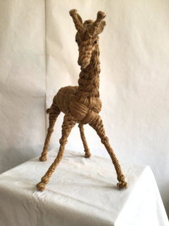 1970 Tabletop Twisted Rope Giraffe