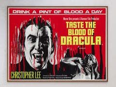 1970 Taste the Blood of Dracula Original Vintage Poster
