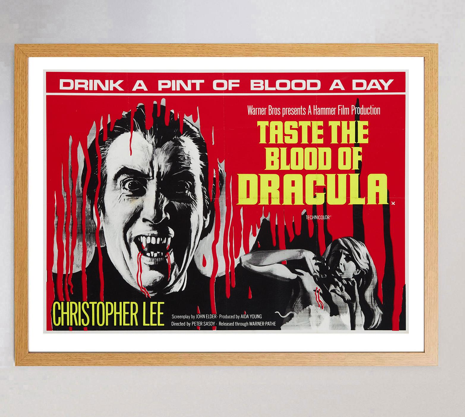 1970 Koste das Blut von Dracula Original Vintage Poster (Ende des 20. Jahrhunderts) im Angebot