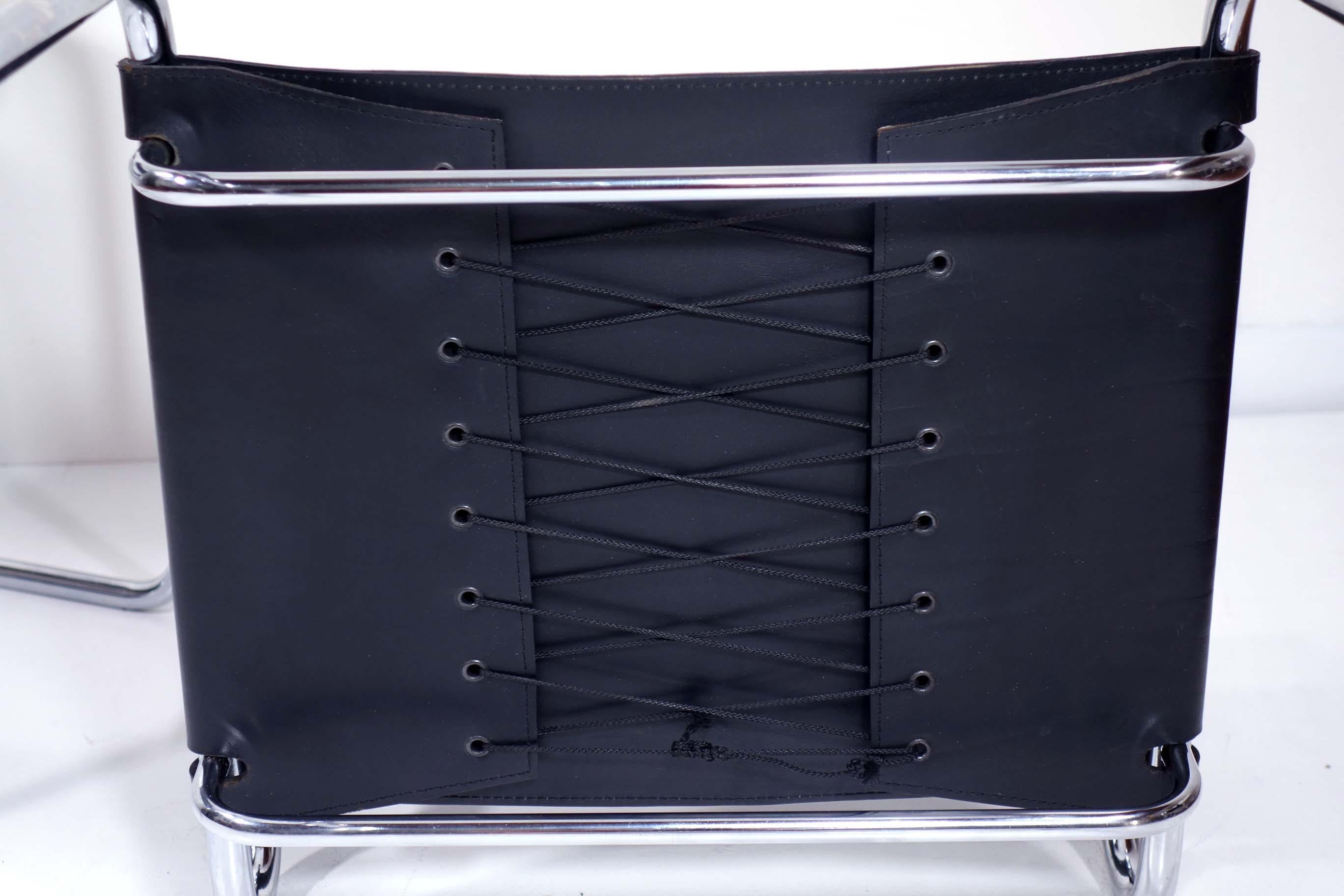 1970 Terry Luigi Saccardo Arrmet Space Age Italian Design Black Leather Chairs For Sale 10