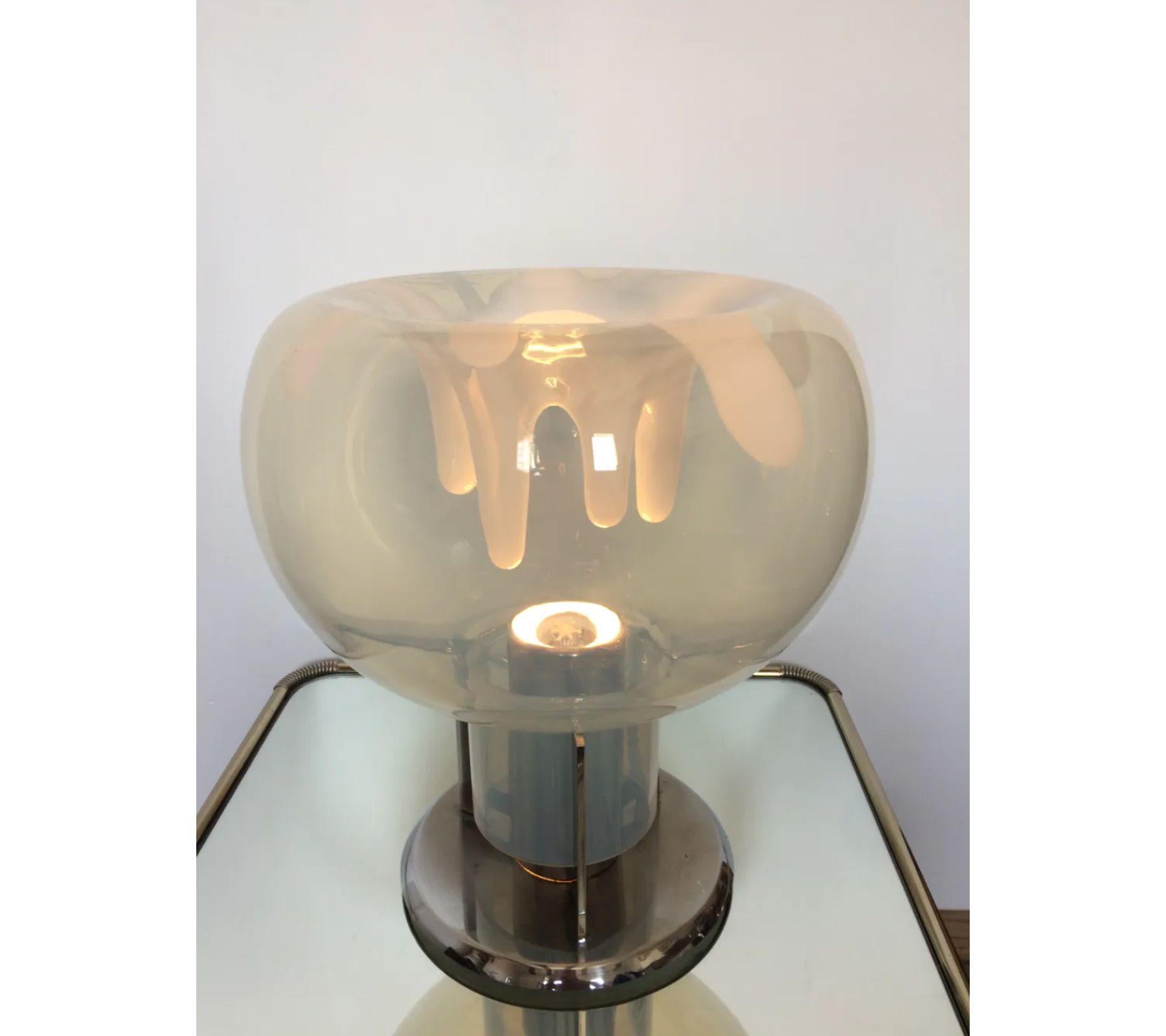 Cristal Lampe Toni Zuccheri pour VeArt, 1970 en vente