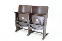 1970 Two Seater Cinema Bench by TON, Czechoslovakia