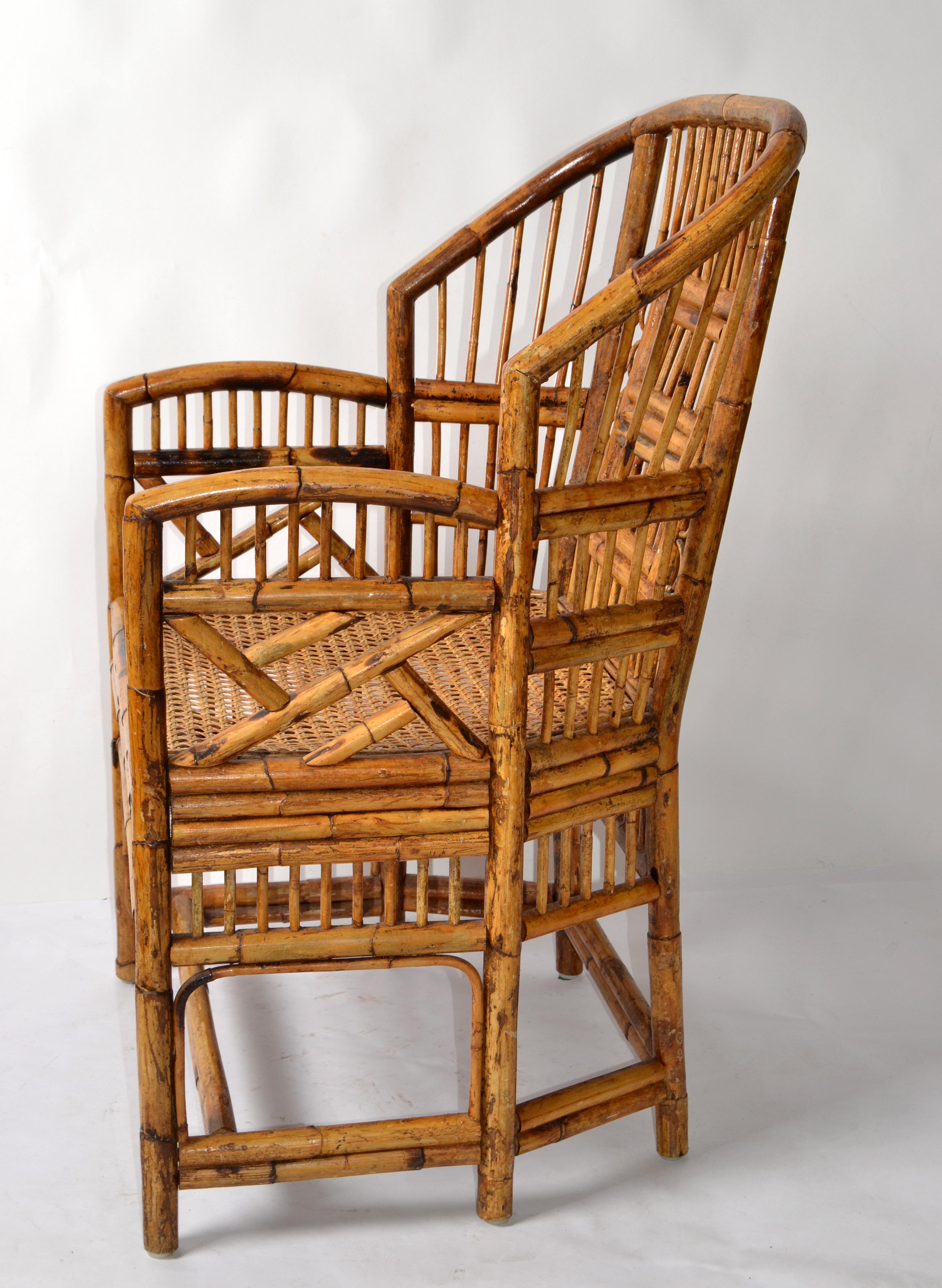 vintage bamboo armchair