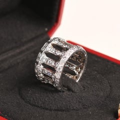 1970 Vintage Cartier Engagement Diamond Ring (Approx. 2-Carats), 18k White Gold
