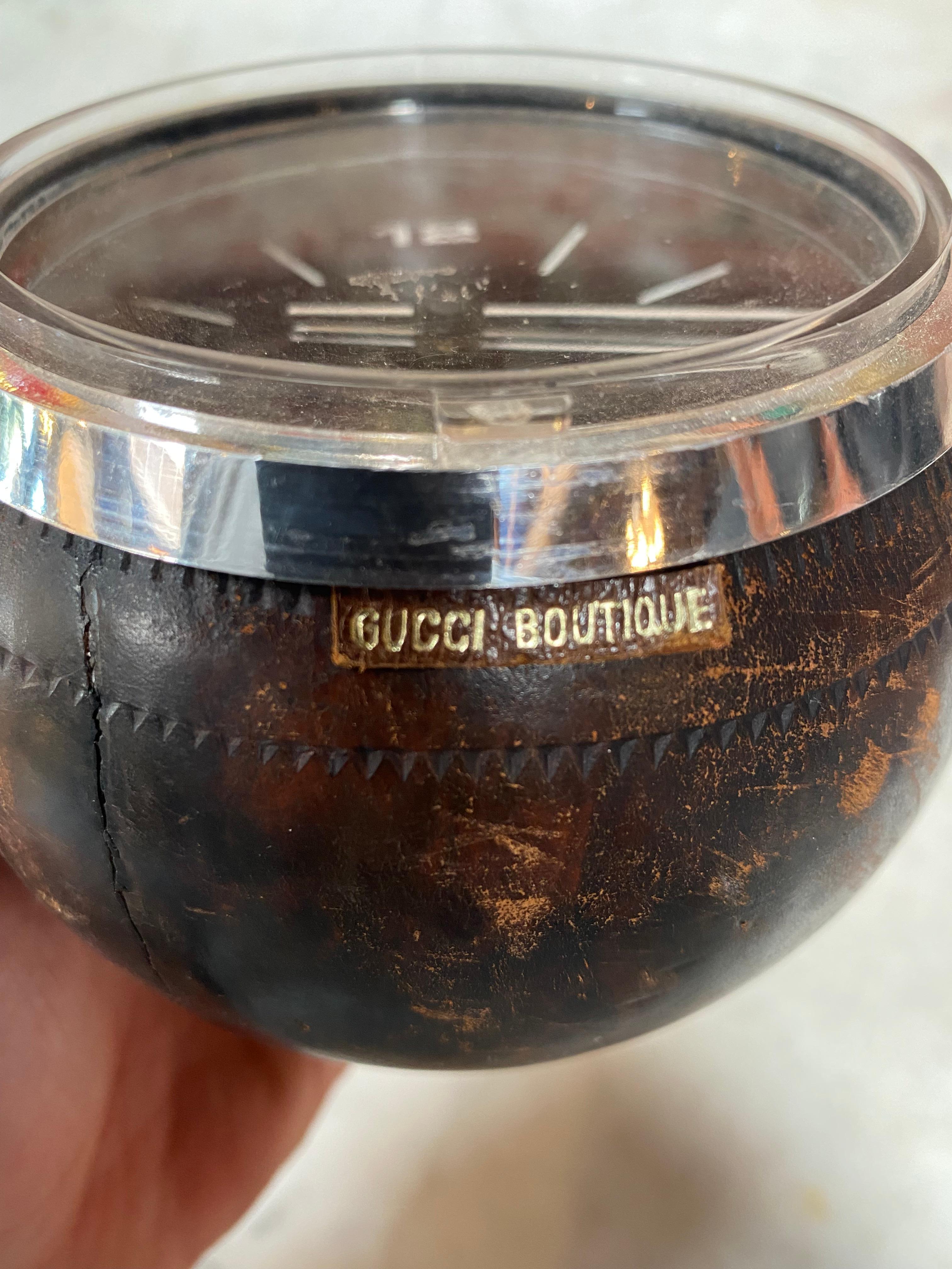 1970 Vintage Table Clock by Gucci In Good Condition In Los Angeles, CA