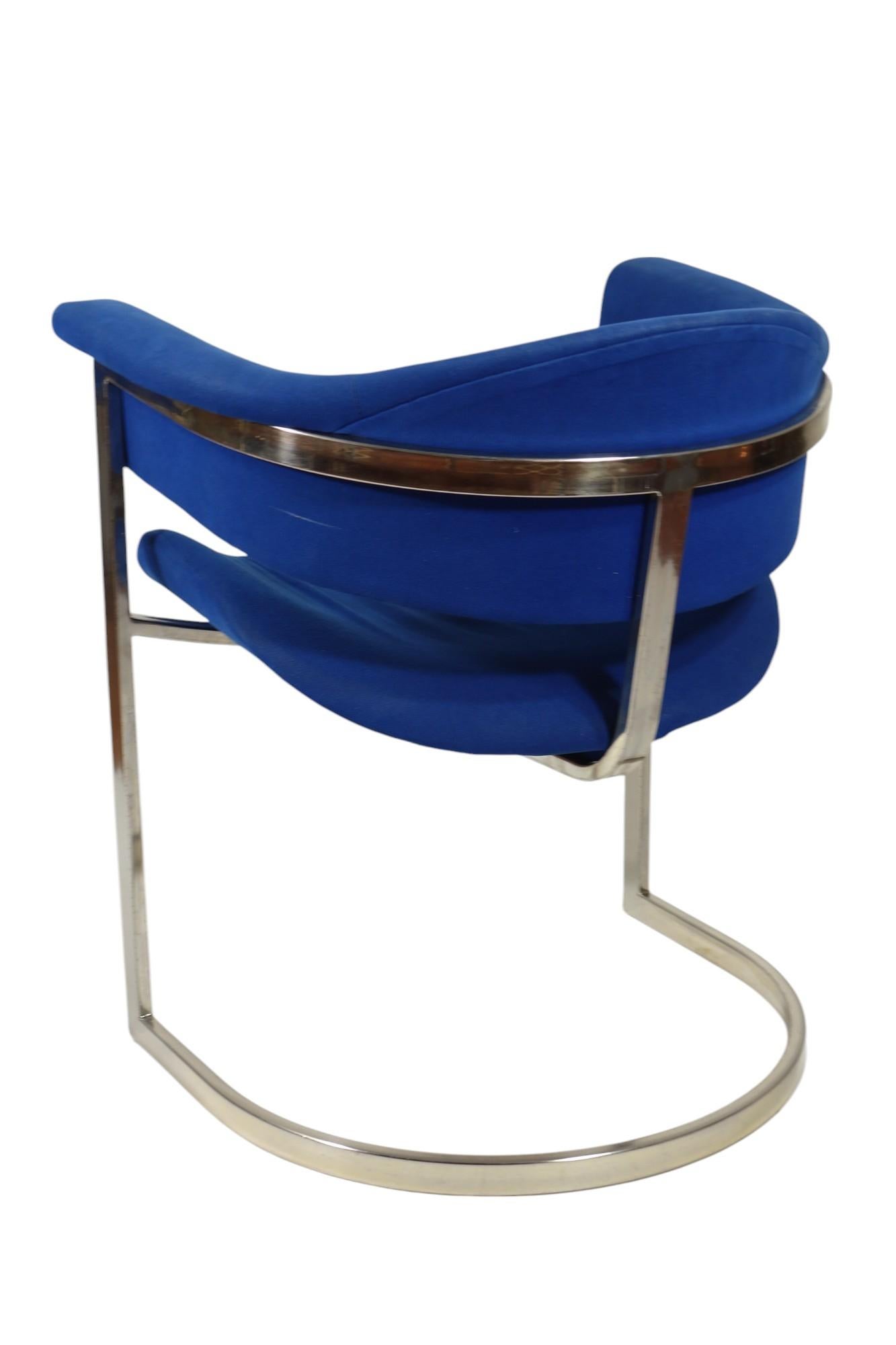1970 Vittorio Introini by Sabot Italian Design Chrome Chairs For Sale 10