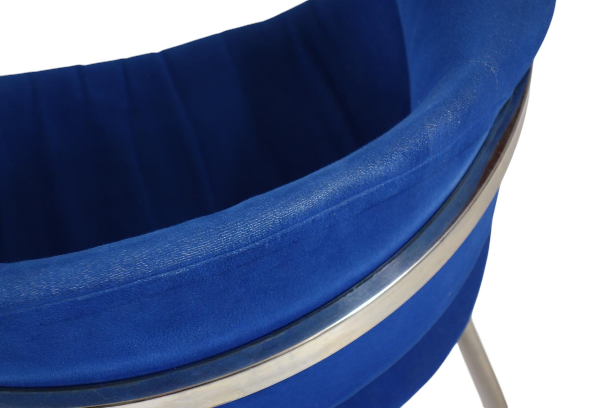 1970 Vittorio Introini by Sabot Italian Design Chrome Chairs For Sale 13