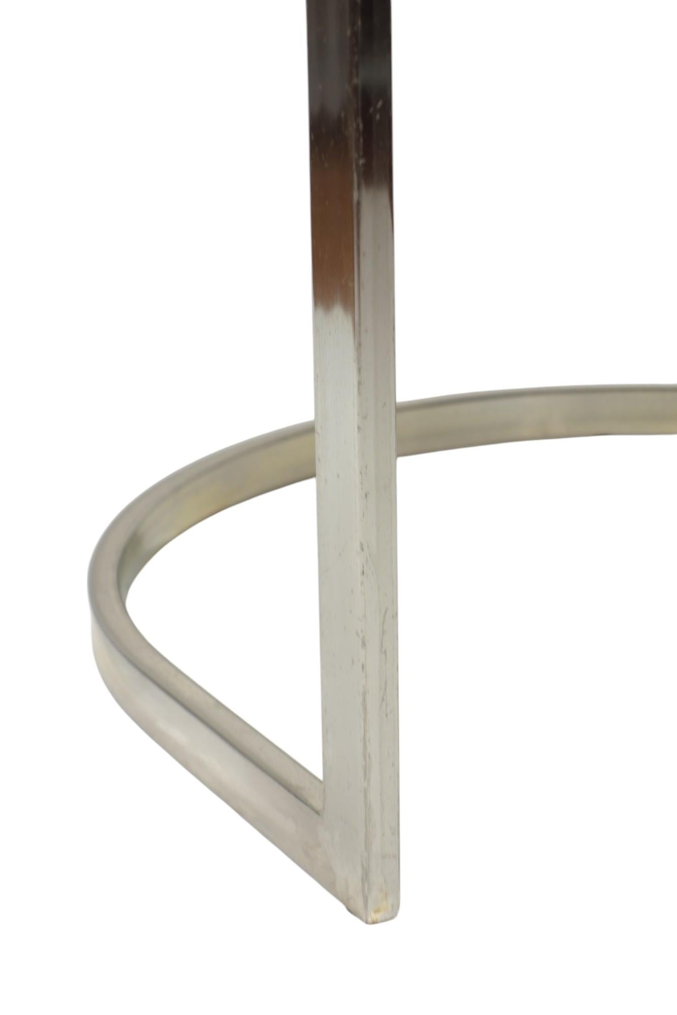 1970 Vittorio Introini by Sabot Italian Design Chrome Chairs For Sale 1