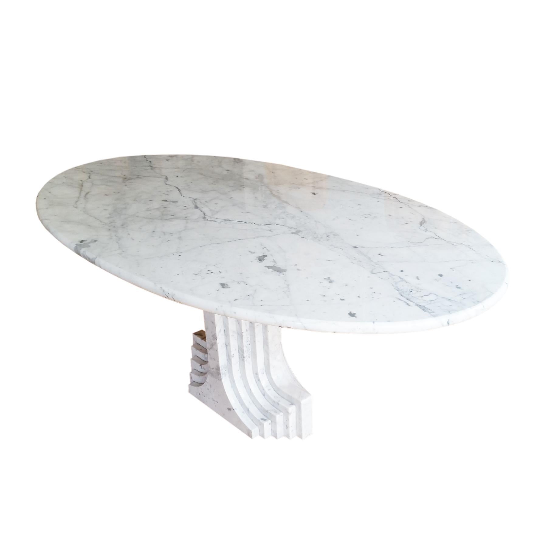 Samo Table 1970 White Marble